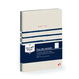 Carnets souples A5 - 64 pages Fantaisie par 2 - 15x21 cm - Quo vadis photo du produit