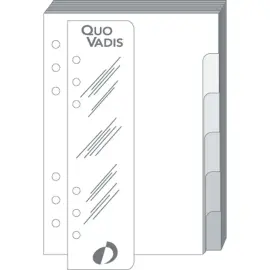Intercalaire r&egrave;gle T17 Recharge - 10x17 cm - Quo Vadis photo du produit