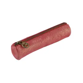 Trousse mini ronde - Cuir Julo - 17x3,5 cm - Quo vadis photo du produit