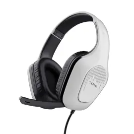 Casque gaming filaire &agrave; arceau GXT 415PS Zirox noir et blanc - Trust photo du produit