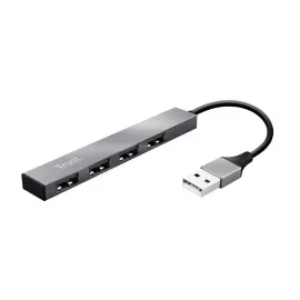 Hub USB 2.0 Halyx 480 Mbit/s aluminium - Trust photo du produit