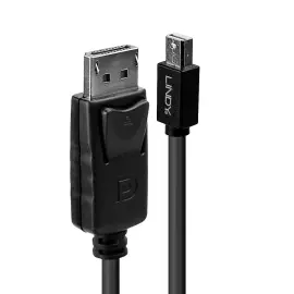 C&acirc;ble Mini DisplayPort vers DisplayPort noir 5 m - Lindy photo du produit