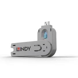 Cl&eacute; pour bloqueur de port USB A bleu - Lindy photo du produit