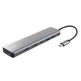 Hub USB type C 25661 aluminium - Trust photo du produit