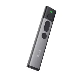 T&eacute;l&eacute;commande de pr&eacute;sentation sans fil Kazun aluminium et noir - Trust photo du produit