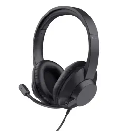 Micro-casque filaire &agrave; arceau Ayda Max pour bureau et centre d'appels noir - Trust photo du produit