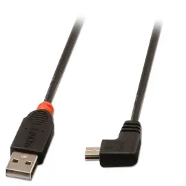 C&acirc;ble USB 2.0 type A / Mini-B coud&eacute; 0,5 m - Lindy photo du produit