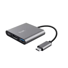 Adaptateur USB-C Dalyx USB 3.2 Gen 1 aluminium et noir - Trust photo du produit