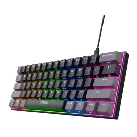 Clavier gaming GXT 867 Acira USB AZERTY noir et gris - Trust photo du produit