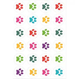 Gommettes empreintes de chat - 288 unit&eacute;s - Apli photo du produit