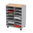 Desserte 14 cases - Gris - Paperflow photo du produit