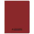 Cahier polypropylène piqûre 96P SEYES 170x220 90g - 90% recyclé rouge photo du produit