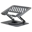 Support notebook rotatif 360° en métal iClick - Gris photo du produit