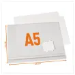 5 Pochettes d'affichage &eacute;tanches - A5 - Fixation adh&eacute;sive - Durable photo du produit