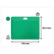 20 Porte-badge pochette ferm&eacute;e 60 x 90 mm - Vert photo du produit
