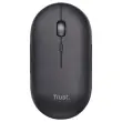 Souris sans fil PUCK ultra-plate rechargeable noire photo du produit