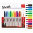 12 Marqueurs permanents FINE - Pointe conique 0.9mm - Sharpie photo du produit