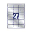 Bo&icirc;te de 20 planches de 27 &eacute;tiquettes argent ultra r&eacute;sistantes Avery 63,5x29,6mm photo du produit