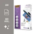 100 Pochettes de plastification SuperQuick brillantes - A4 - 80 microns - Fellowes photo du produit