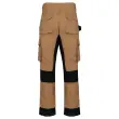 Pantalon de travail performance recycl&eacute; homme camel  / black taille 38 photo du produit