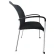 Chaises noires empilables Dauphin occasion photo du produit