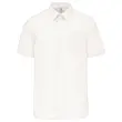 Chemise popeline polycoton manches courtes homme blanc taille l photo du produit