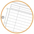 Cahier A4 Managerbook Ligné 6 mm 5x5 80g - Oxford photo du produit