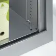 Armoire haute à rideaux - 198 x 120 cm - Alu photo du produit