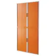 Armoire basse Easyoffice - Orange et blanc - Paperflow photo du produit