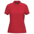 Polo piqué manches courtes femme rouge taille xxl photo du produit