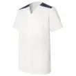Tunique m&eacute;dicale manches courtes h valentine hasson&ndash;blanc marine&ndash;t.6 photo du produit