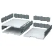 Tiroir pour cases Modulodoc - Hauteur normale 5,4 cm - porte &eacute;tiquette int&eacute;gr&eacute; - Exacompta photo du produit
