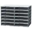 Tiroir pour cases Modulodoc - Hauteur normale 5,4 cm - porte &eacute;tiquette int&eacute;gr&eacute; - Exacompta photo du produit