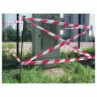 Ruban de signalisation rouge et blanc - 100 m x 50 mm - Viso photo du produit