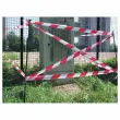 Ruban de signalisation rouge et blanc en plastique 500 m x 80 mm photo du produit