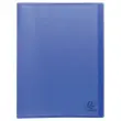 Prot&egrave;ge-documents plastique recycl&eacute; - 80 vues - Bleu - Exacompta photo du produit