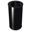 Collecteur tri sélectif  - 3 compartiments - 60L - Noir. photo du produit