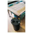 Collecteur tri s&eacute;lectif  - 3 compartiments - 60L - Noir. photo du produit
