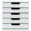 Module de classement Modulo - 5 tiroirs - Couleurs assorties - Exacompta photo du produit