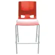 Tabouret haut Fondo hocker - Polypropylène - Rouge photo du produit