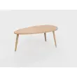 Table basse upcyclée Bellecombe - 95 x P50 cm - Montée - Camel photo du produit