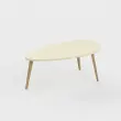 Table basse upcycl&eacute;e Bellecombe - 95 x P50 cm - Sable photo du produit
