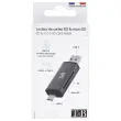 Lecteur Cartes 3 ports USB 3.0 - Aluminium - T'NB photo du produit