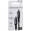 C&acirc;ble USB-C iClick 140W - 2m - Noir - T'NB photo du produit