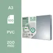 100 Couverture de reliure PVC cristal A3 - 200 microns - Fellowes photo du produit