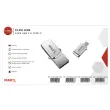 Clé USB double connectique 2.0 USB-A/USB-C 64Go photo du produit
