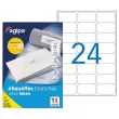 100 Bo&icirc;tes 2400 Etiquettes Multi-Usage 63,3x33,9 - Agipa photo du produit