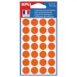 Pastilles gommettes de signalisation rondes, Ø15 mm, orange photo du produit