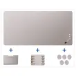 Tableau en Verre Mat Magnétique 100x200 + Kit - Gris- Legamaster photo du produit