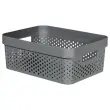Panier Infinity Dots 11L - Recycl&eacute; - Gris - Curver photo du produit